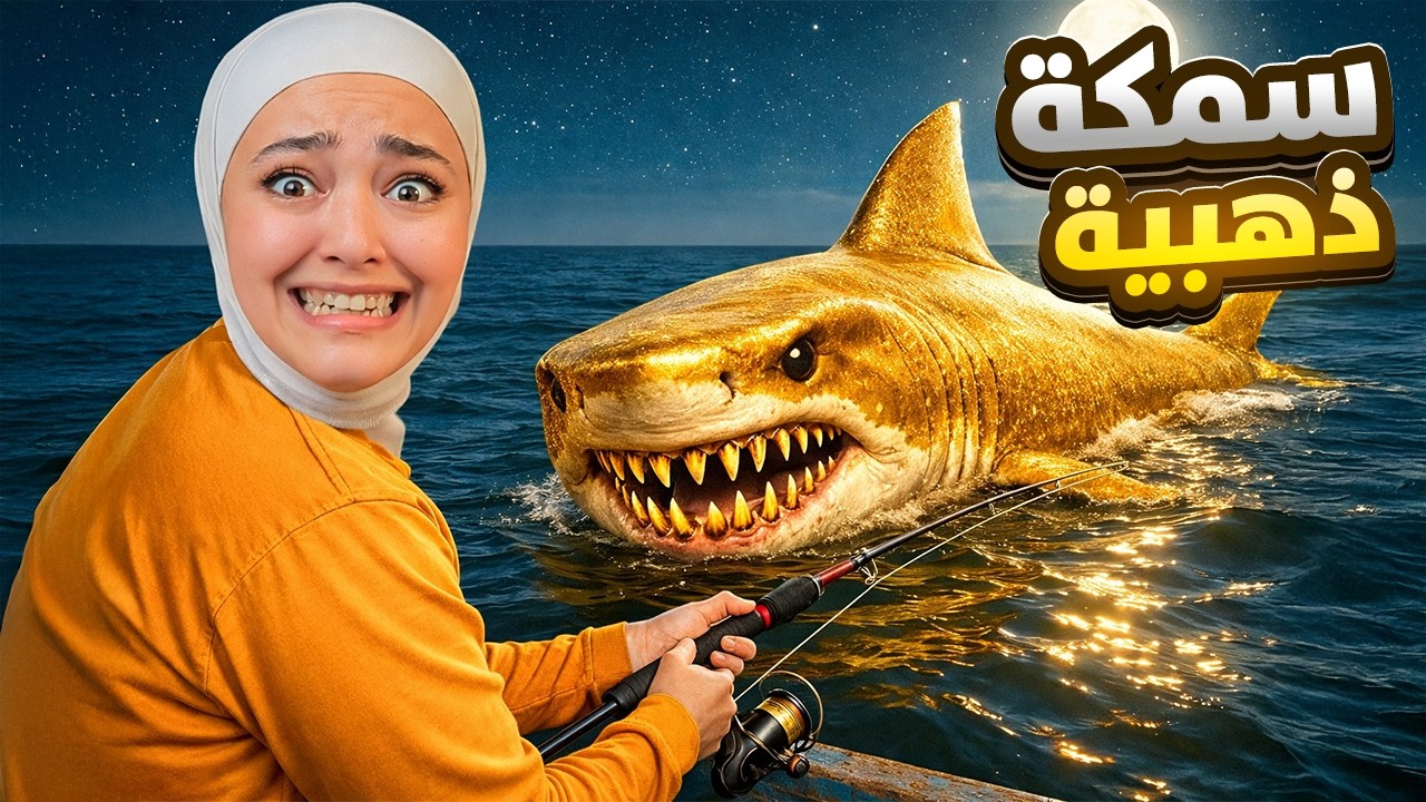 صياد منتصف الليل : صدت سمكة قرش ذهبيه !