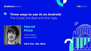 Three ways to use AI on Android - Marcel Pintó | droidcon Berlin 2024