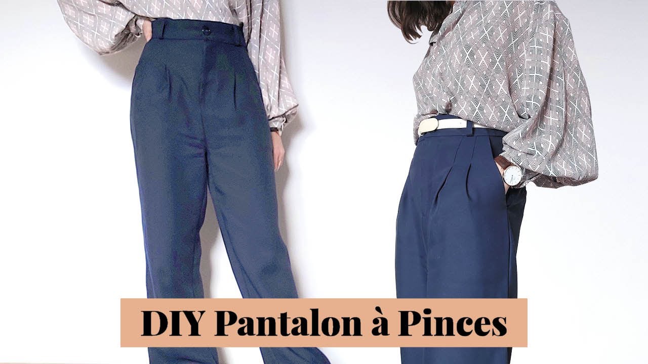 Tuto Couture Pantalon // DIY Coudre un Pantalon Droit avec Poches Italiennes & Poches Passepoilées