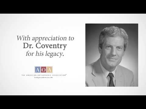 Mark B. Coventry, MD, FAOA -  AOA Pillar of the Orthopaedic Profession