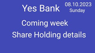 Yes Bank Share Holding Q1 basis ? Yes Bank Latest News Today ? Yes Bank Share Latest News ? Yes Bank