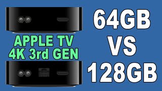 Apple TV 4K 3rd Generation 64GB WiFi vs 128GB WiFi + Ethernet Comparison