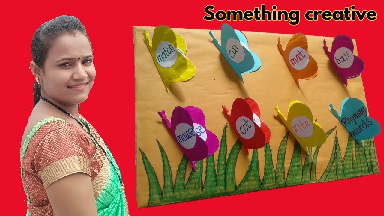 Rhyming words | Easy English TLM | यमक जुळणारे शब्द | Something creative