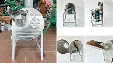 Máy Thái Chuối INOX Siêu Mịn -  Cắt Chuối Nguyên Cây - Băm Cỏ Voi. Động Cơ 1,5kw. Giá Chỉ hơn 1triệu