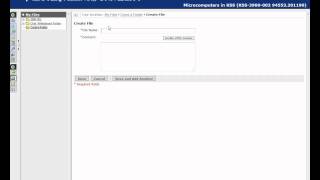 How to Create a File Using WebCT