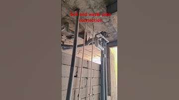 #construction #education soil and waste pipe connection