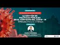 Webinar Online: La Gestión de Políticas Públicas en el contexto del COVID-19