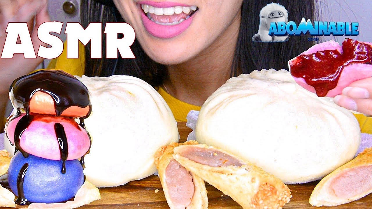 ASMR DIN TAI FUNG YETI FUN BUN - EATING SOUNDS [NO TALKING]