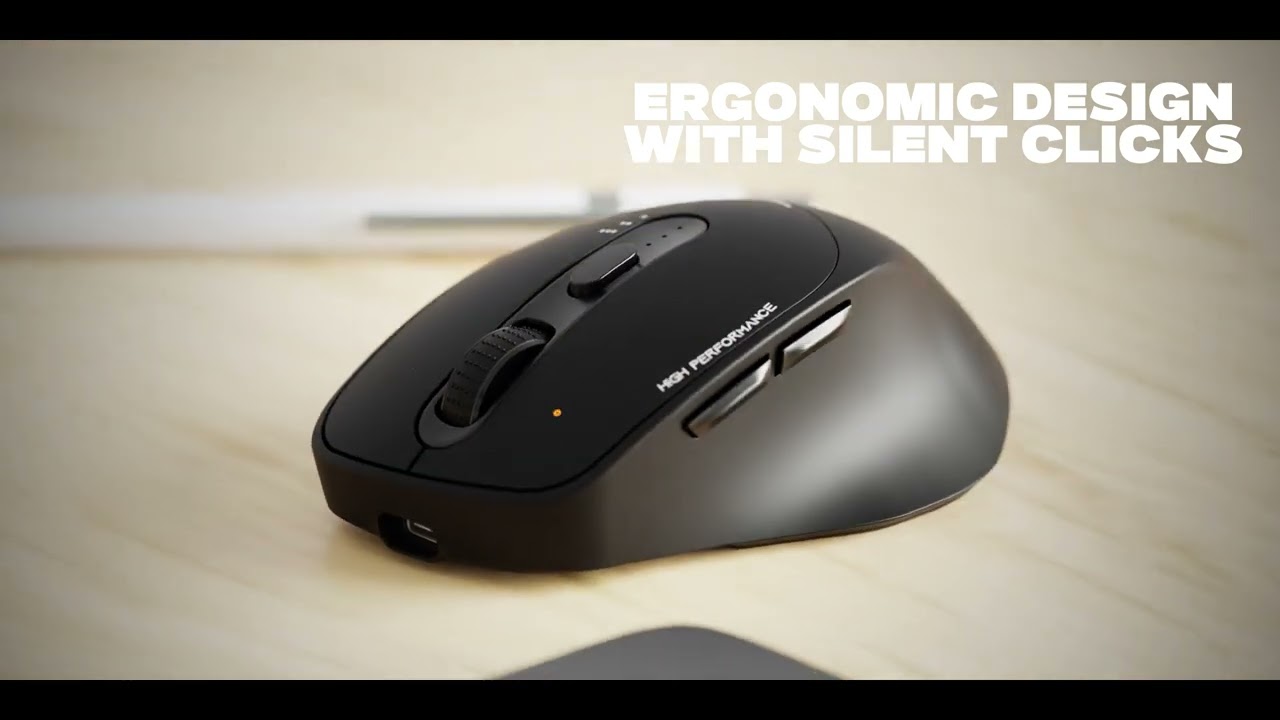 Unleash Productivity with Hush Pro Epic: The Ultimate Silent, Multi-Device Bluetooth Mouse!