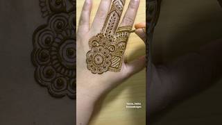 Wrist-length backhand mehndi #henna #mehndi #backhandmehndi #latestmehndi