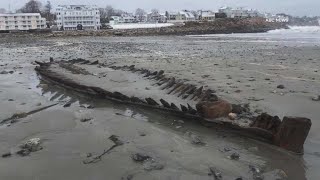 Did you know there's a shipwreck in Maine that was uncovered by a nor'easter?