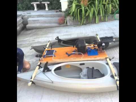 how to build a kayak catamaran - youtube