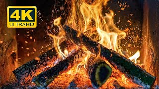 Amazing Fireplace 4K 🔥 Burning Fireplace &amp; Crackling Fire Sounds for Relaxation 🔥 Fireside Reverie!