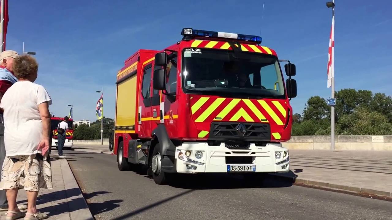 Défilé Pompiers Tours 2016 - YouTube