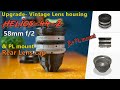 Upgradevintage lens housing helios 442 58mm f2 for pl mount  rear lens cap3d modelingprinting