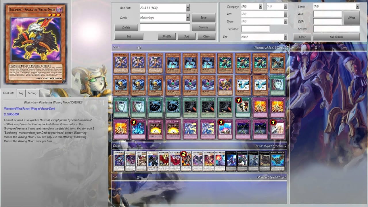 Deck Profile Blackwings With Ocg Support January 2015 Format Deck Profile Blackwings With Ocg Support January 2015 Format