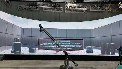 SEEDER robotic crane for XR virtual studio project