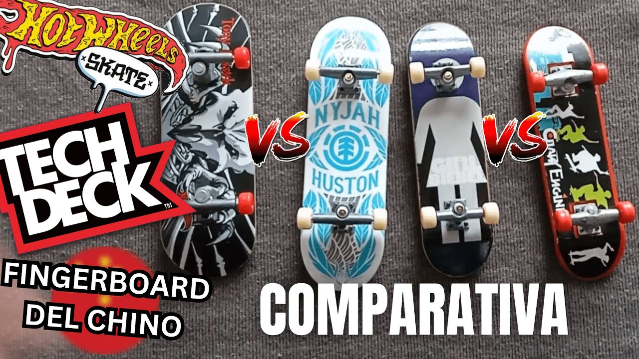 Comparativa Hot Wheels Skate vs Tech Deck vs Fingerboard del Chino