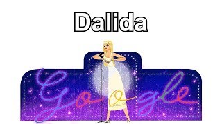 Dalida - داليدا - ダリダ - 黛莉达 - วันเกิด ดาลิดา - Далида (Google Doodle)