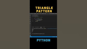 Triangle pattern in 30 second. || Pattern in python. #shorts #programming