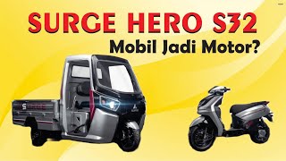 Harga Motor Unik Surge Hero S32 Bisa Jadi Mobil