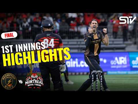 1st Innings Highlights | Montreal Royal Tigers vs Brampton Blitz | Final | Canada Super 60 | HA1J