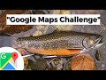 BACKCOUNTRY Fly FISHING for NATIVE Maine BROOK TROUT!! “Google Maps Challenge”