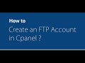How To Create FTP Account In cPanel