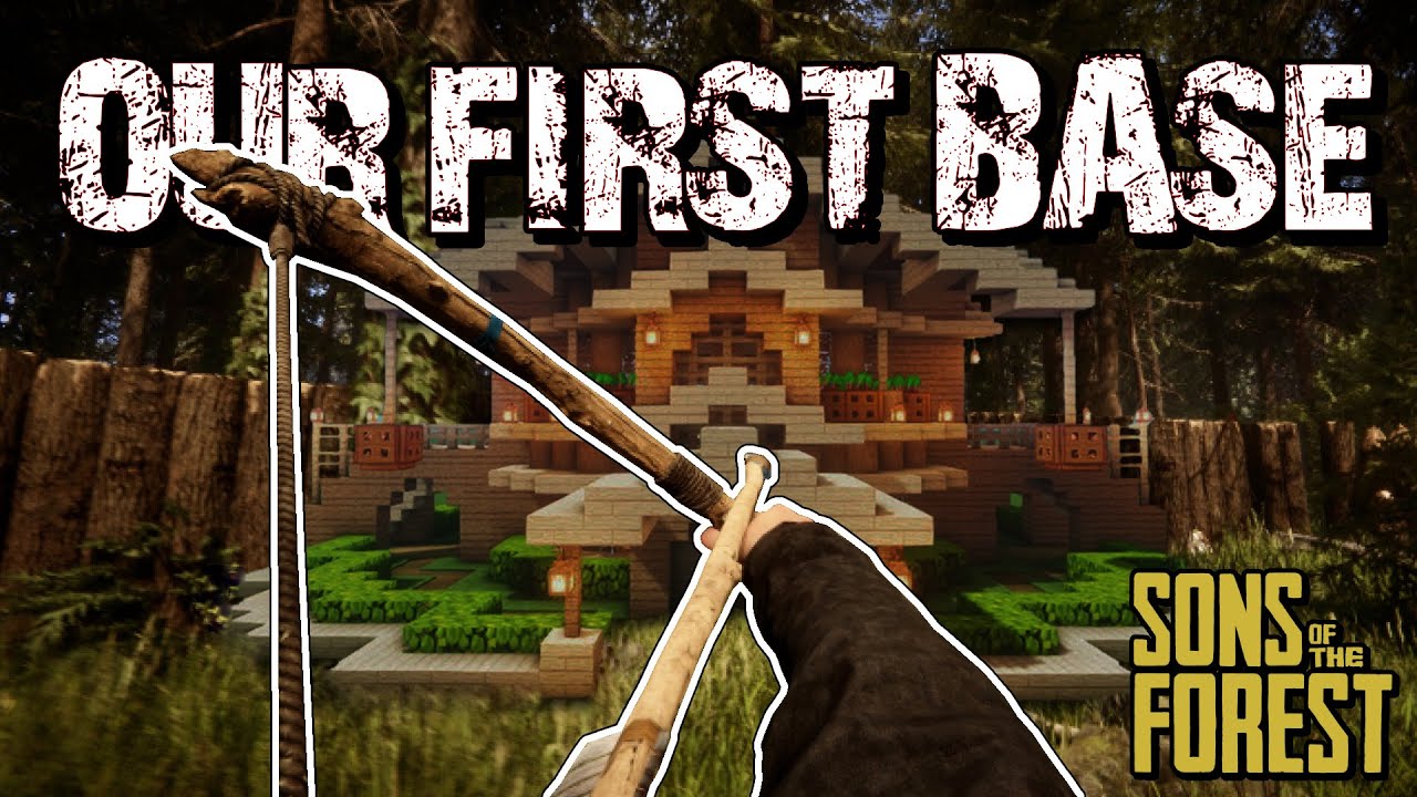 Building Our First Base In Sons Of The Forest - YouTube