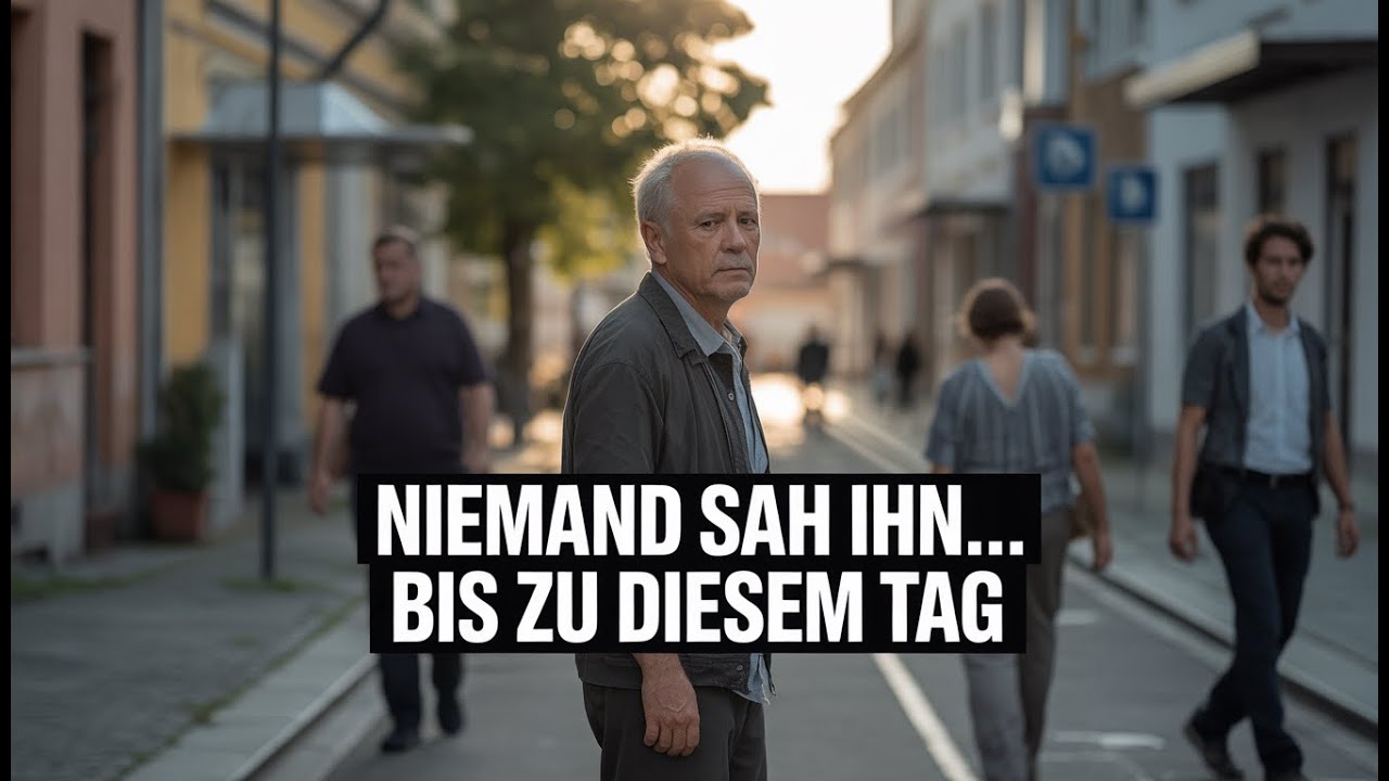 Niemand sah ihn… bis ein Kind an seine Tür klopfte