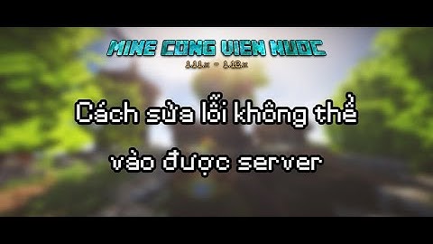 Lỗi phiên chơi không hợp lệ minecraft trong server