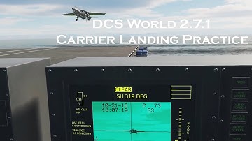 DCS World 2.7.1 - F14B Tomcat Carrier Landing Practice
