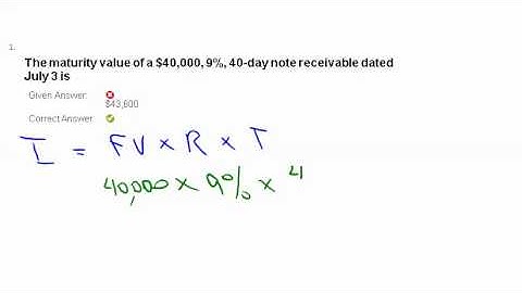 1A Ch 8 Maturity Value