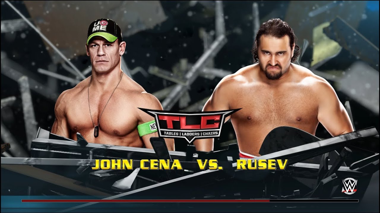 WWE 2k15 - John Cena vs Rusev | TLC Main Event | WWE 2k15 Gameplay ...