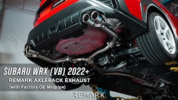 REMARK Subaru WRX (VB) 2022+ - Axleback Exhaust System