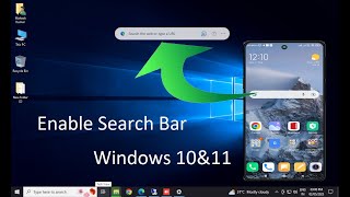 how to enable edge search bar on desktop