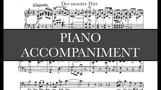 Der muntre Hirt (J. Haydn) - F Major Piano Accompaniment