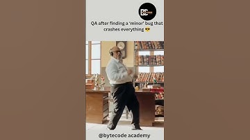 QA After Finding Minor Bug That Crashes Everything  Developer vs QA Meme #shorts #bughunting #trend