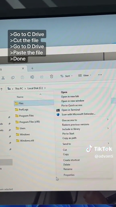 Transfer files from Drive C to Drive D with this super simple tip! 🔁🔁
