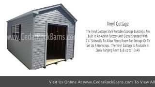 Vinyl Cottage Portable Building