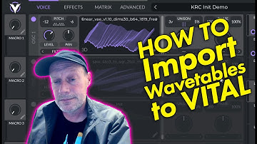 How to Import Wavetables to Vital (VST Wavetable Synth)... Like the Free Wavetables in KRC Mathwaves