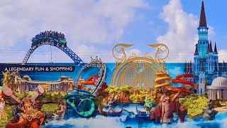 The Land of Legends Theme Park Tour, Complete Park walkthrough all rides, areas & attractions 2022