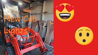 Original Tractor cab Company light kit install on Kioti CS2520 #21