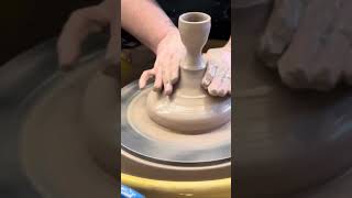 Pottery Throwdown Challenge ! Throwing as many goblets as possible in 20 minutes , off the hump