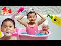 그린핑거 마이키즈 베렝구어 아기인형 목욕 어린이 화장품 장난감 놀이| 강아지 뽀뽀와 놀이터에서 소꿉놀이 목욕놀이 LimeTube & Toy 라임튜브