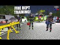 FIREFIGHTER TRAINING WITH REAL LIFE FD!| Multiplayer Flashing Lights Game