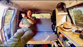 BUDGET BUILDOUT  $300 Camper Conversion for Sienna Minivan  TONS OF HIDDEN STORAGE