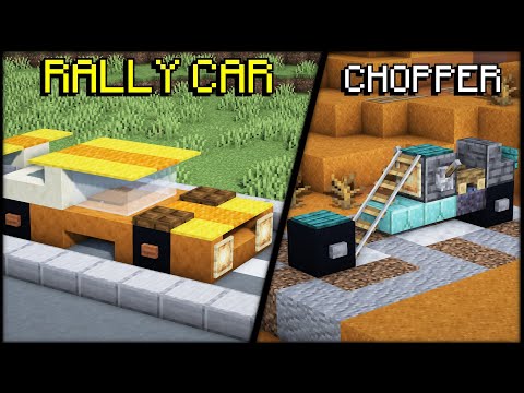 Minecraft | 5+ Vehicle Builds | Build Hacks & Ideas