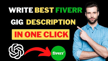 How to Write Best Fiverr Gig Description with ChatGPT in 1 Click. Mr Fk Official.