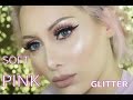 SOFT PINK GLITTER MAKEUP tutorial